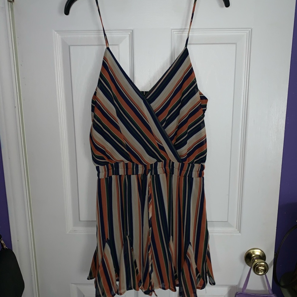 Striped Dressy Romper